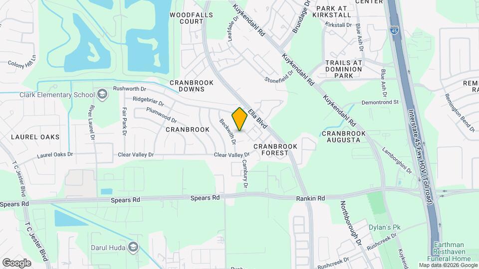 1203 Beckwood Cir Map and Location Details