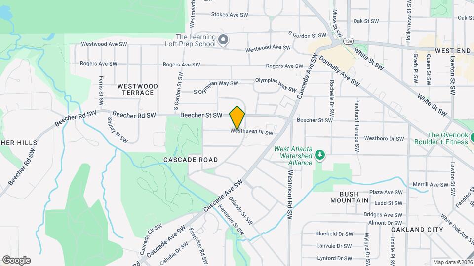 1654 Westhaven Dr SW Map and Location Details