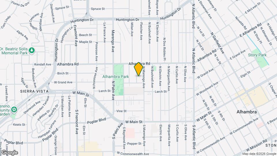 412 N Campbell Ave Mapa y Detalles de la Ubicación
