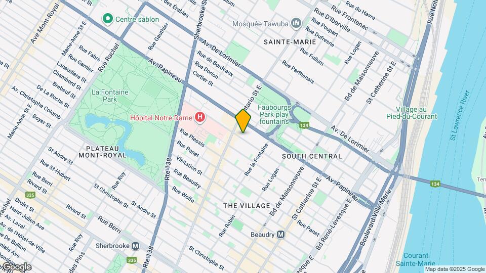 1945-1975 De Champlain Map and Location Details