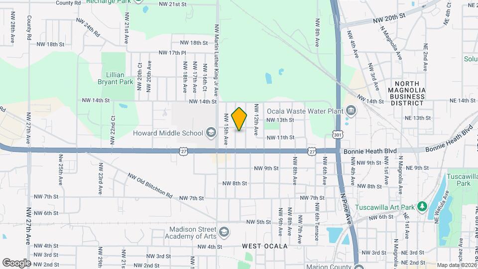 1109 NW 14th Ave Map and Location Details