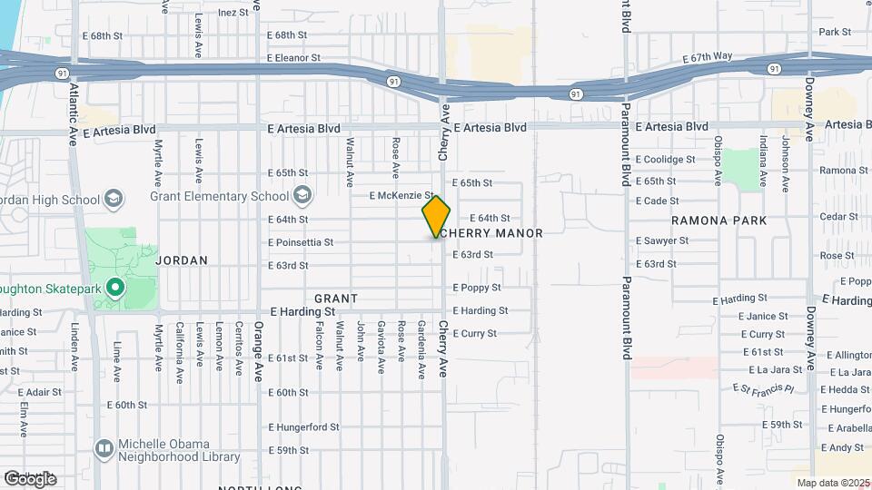 1924 E Poinsettia St Map and Location Details