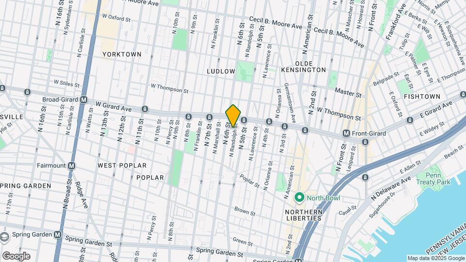 1000 N Randolph St Map and Location Details