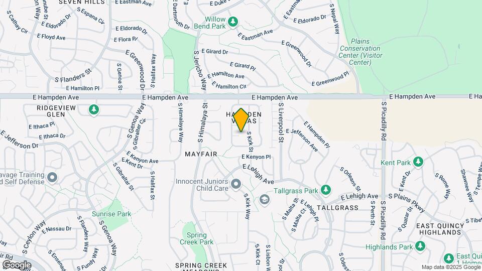 20693 E Jefferson Pl Map and Location Details