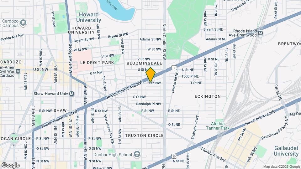 58 T St NW Map and Location Details