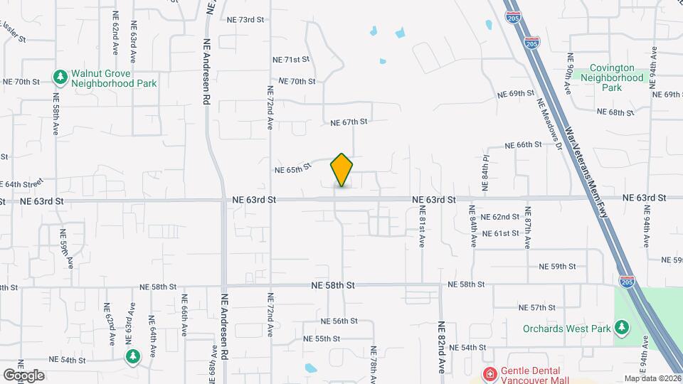 7603 NE 64th Cir Map and Location Details