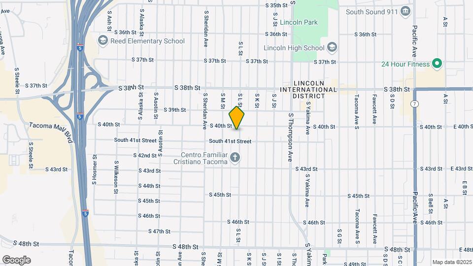 4008 S L St Map and Location Details