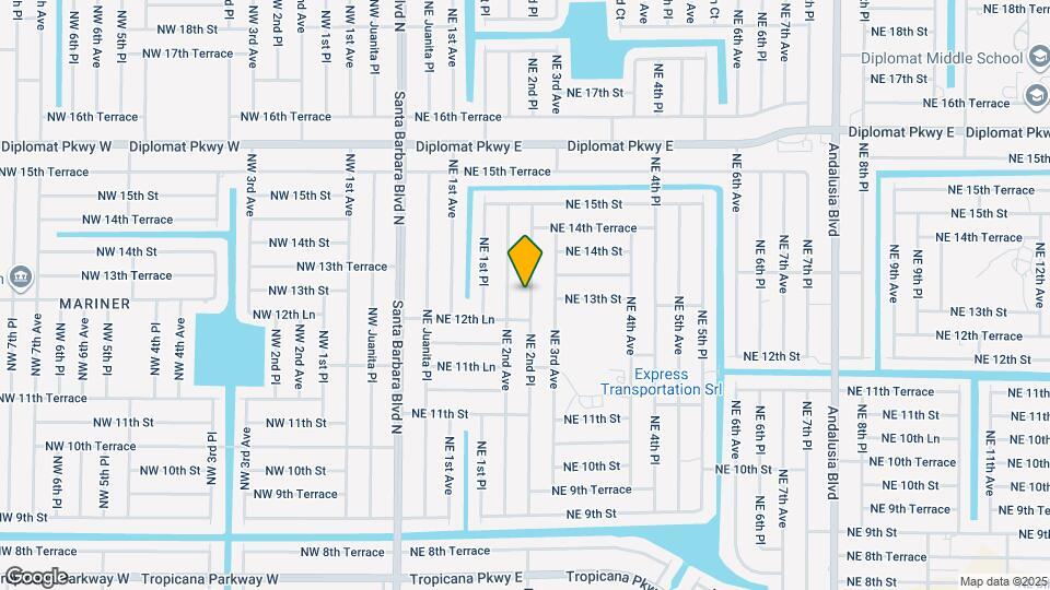 1302 NE 2nd Pl Map and Location Details