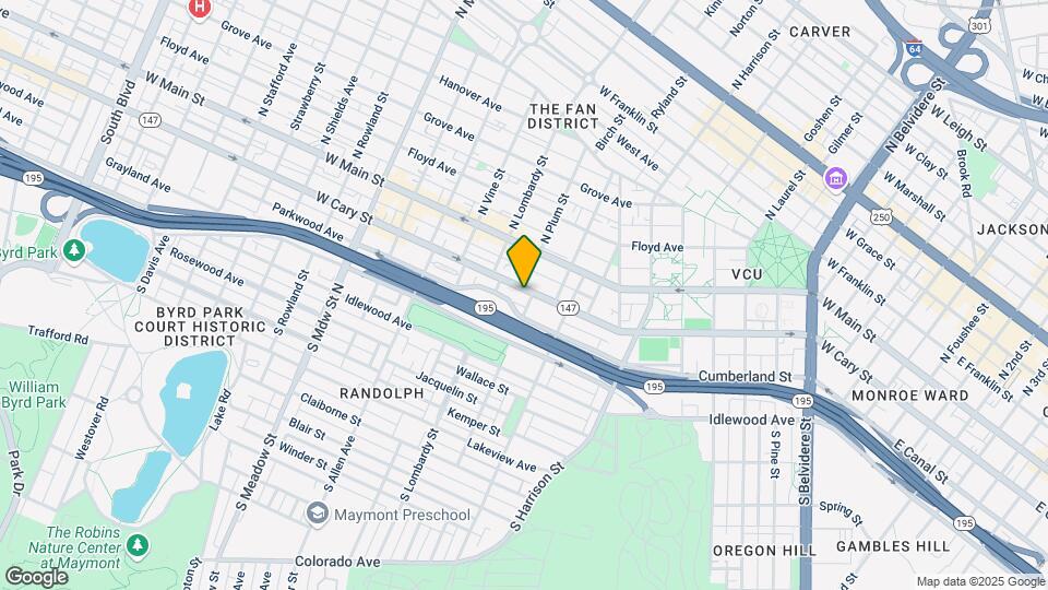 1505 W Cary St Mapa y Detalles de la Ubicación