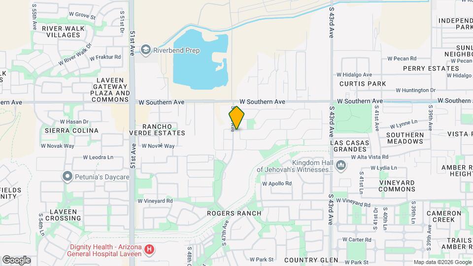 6224 S 46th Ln Map and Location Details