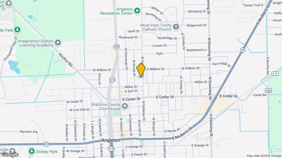 817 N Valderas St Map and Location Details