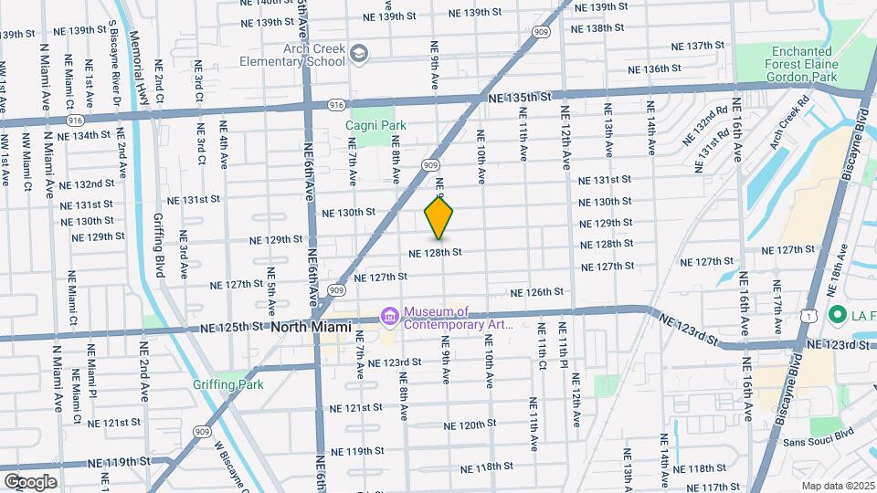 12810 NE 9th Ave Map and Location Details
