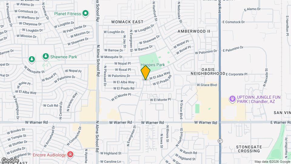 2323 N Evergreen St Map and Location Details