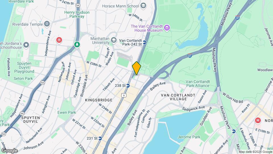 180 Van Cortlandt Park S Map and Location Details