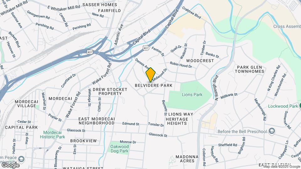 1806 Midwood Dr Mapa y Detalles de la Ubicación