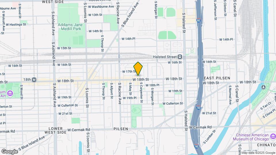1102 W 18th St. Map and Location Details