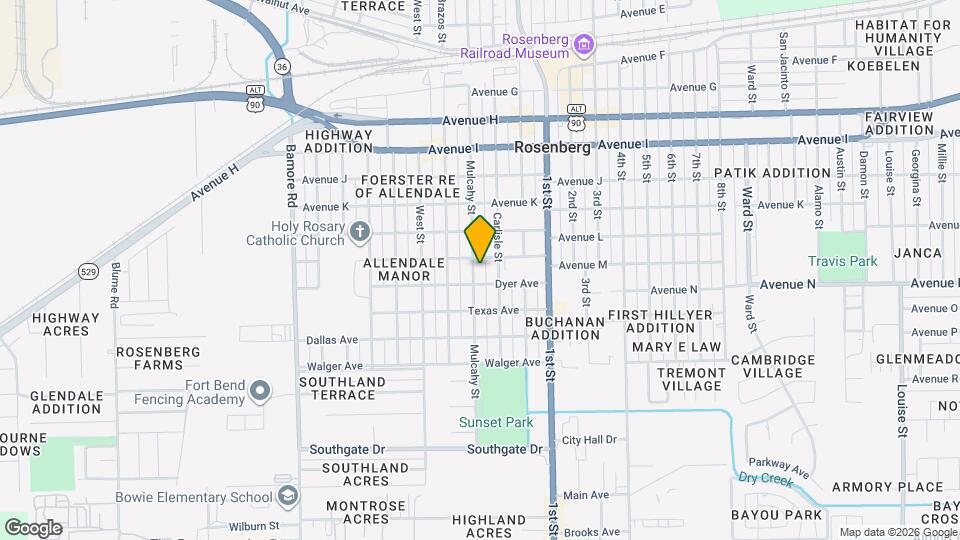 1509 Mulcahy St Map and Location Details