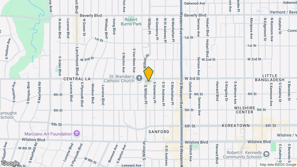 316 S Wilton Pl Mapa y Detalles de la Ubicación