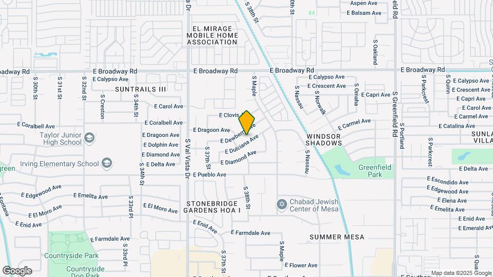 3828 E Dulciana Ave Map and Location Details