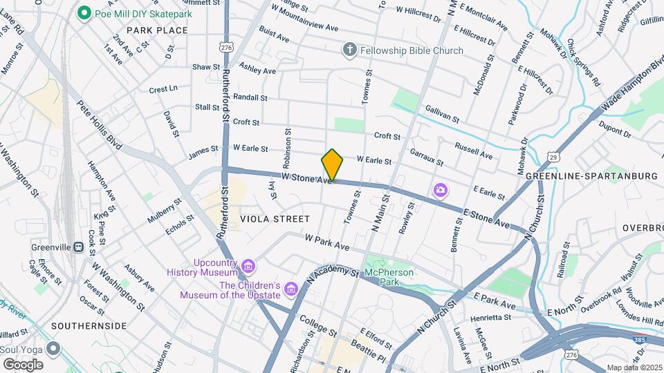 121 W Stone Ave Map and Location Details