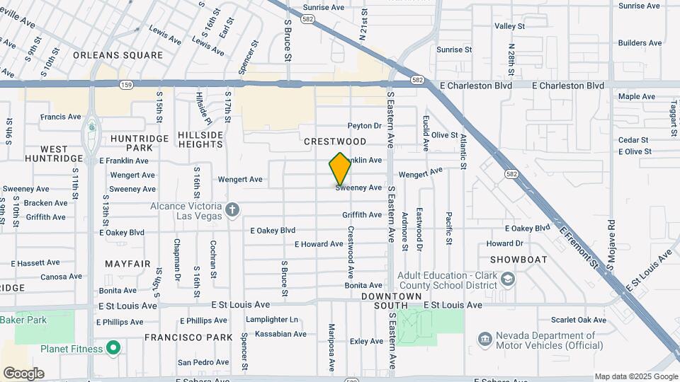 1924 Sweeney Ave Mapa y Detalles de la Ubicación