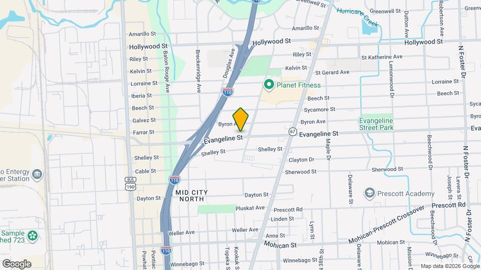 3047 Evangeline St Mapa y Detalles de la Ubicación