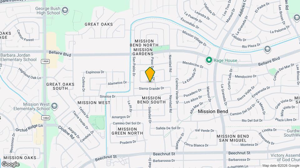 16315 Alametos Dr Map and Location Details