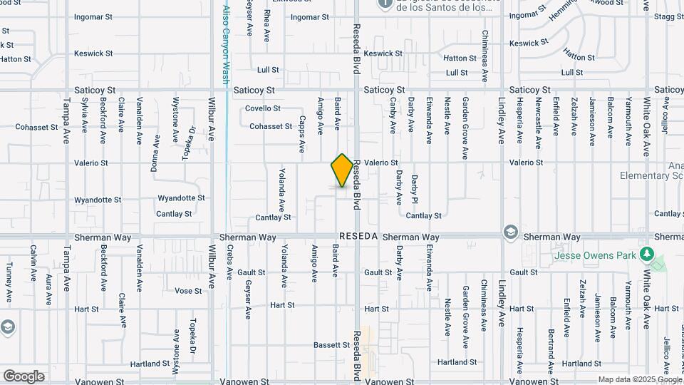 7300 Baird Ave Map and Location Details