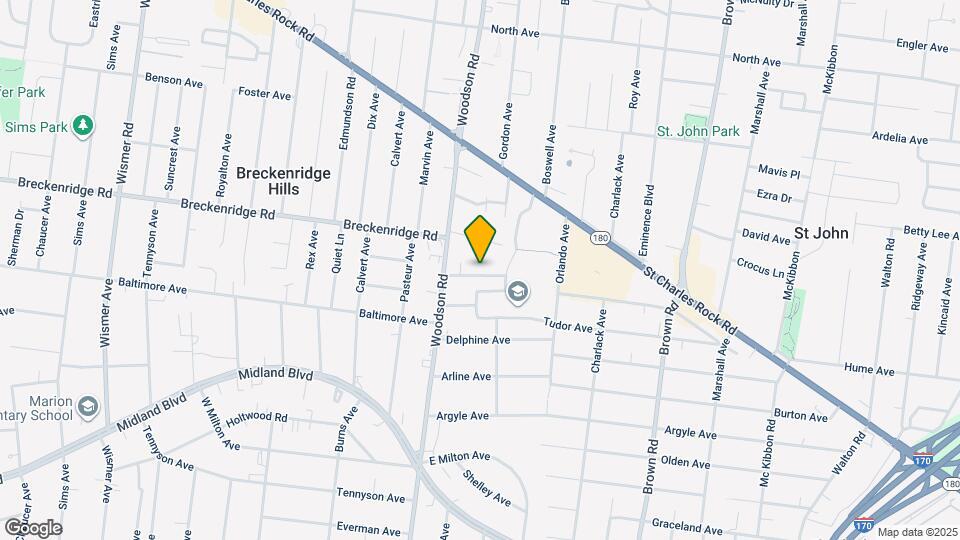 9219 Bristol Ave Map and Location Details