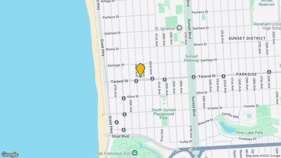 3332-3336 Taraval St Map and Location Details