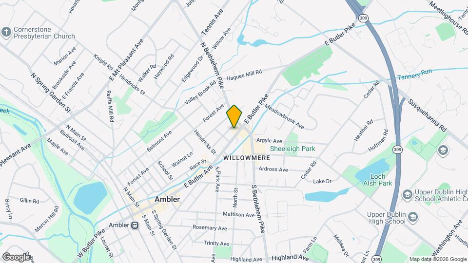 373 E Butler Ave Map and Location Details