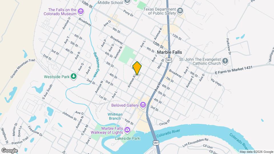 511 Avenue K Map and Location Details