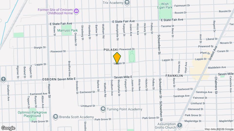 19207 Westphalia St Map and Location Details