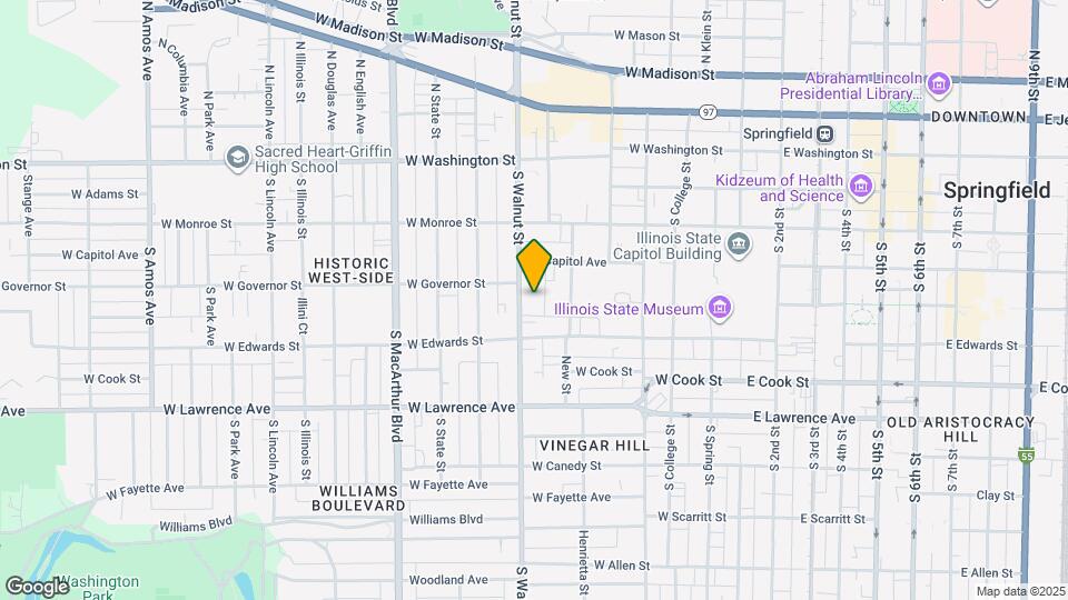 506 S Walnut St, Unit Apt B Map and Location Details