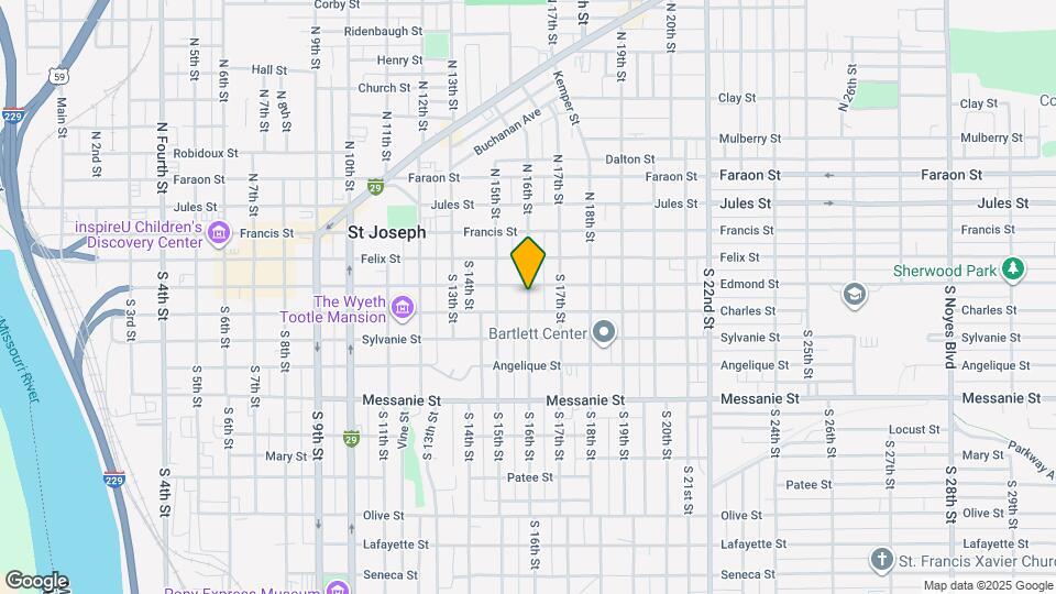 210 S 16th St, Unit Duplex Mapa y Detalles de la Ubicación