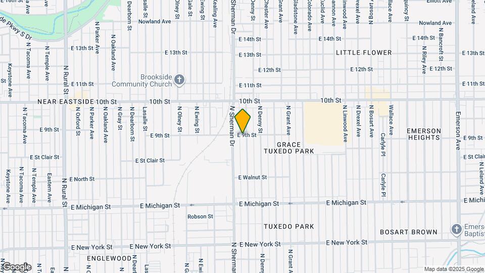 854 N Bradley Ave Map and Location Details