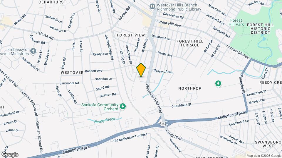 Westover Hills Townhomes Mapa y Detalles de la Ubicación