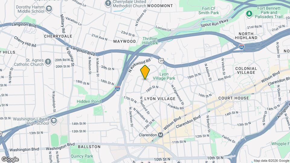 1837 N Hartford St Map and Location Details