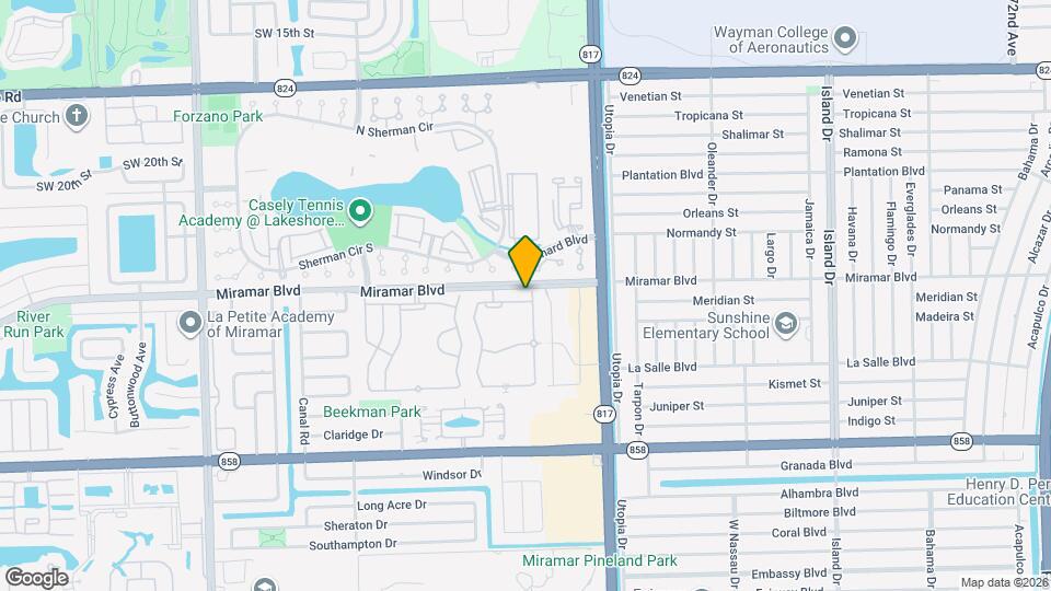 8209 SW 25th Ct Map and Location Details