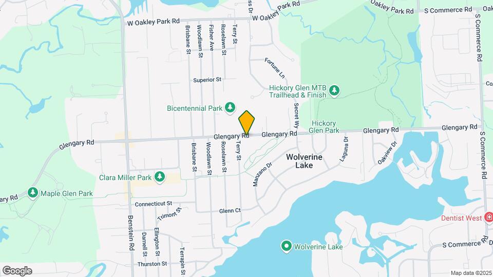 1023 Glengary Rd Map and Location Details