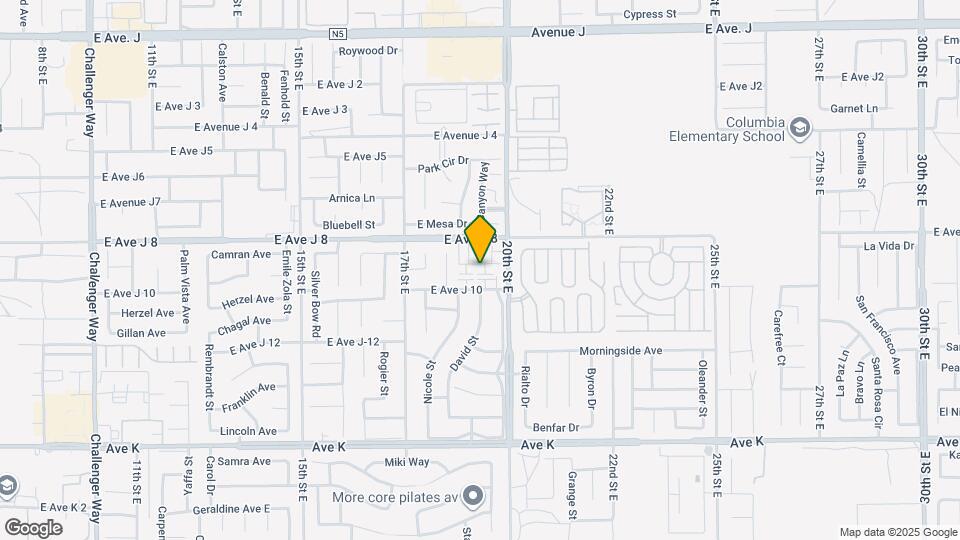 1828 E Avenue J9, Unit Unit 2 Mapa y Detalles de la Ubicación