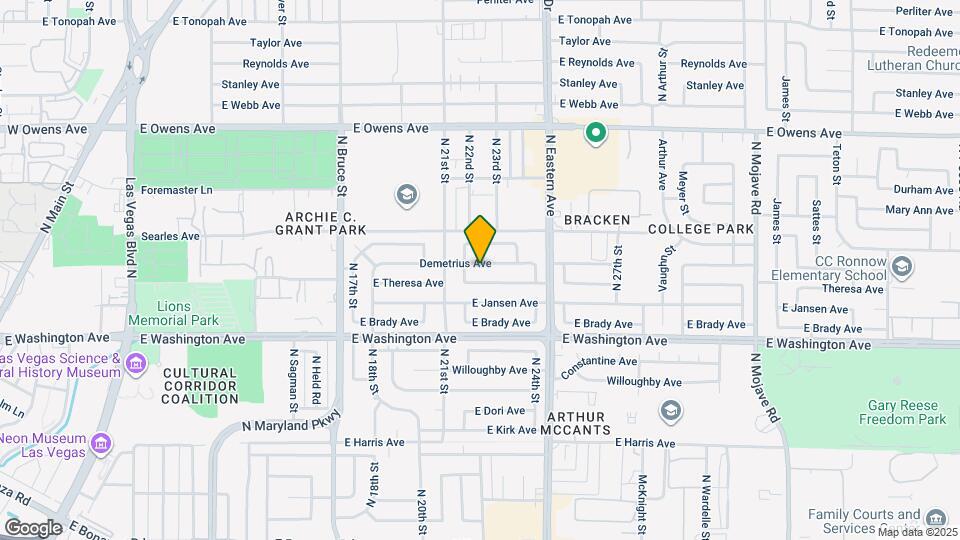 2208 Demetrius Ave Map and Location Details