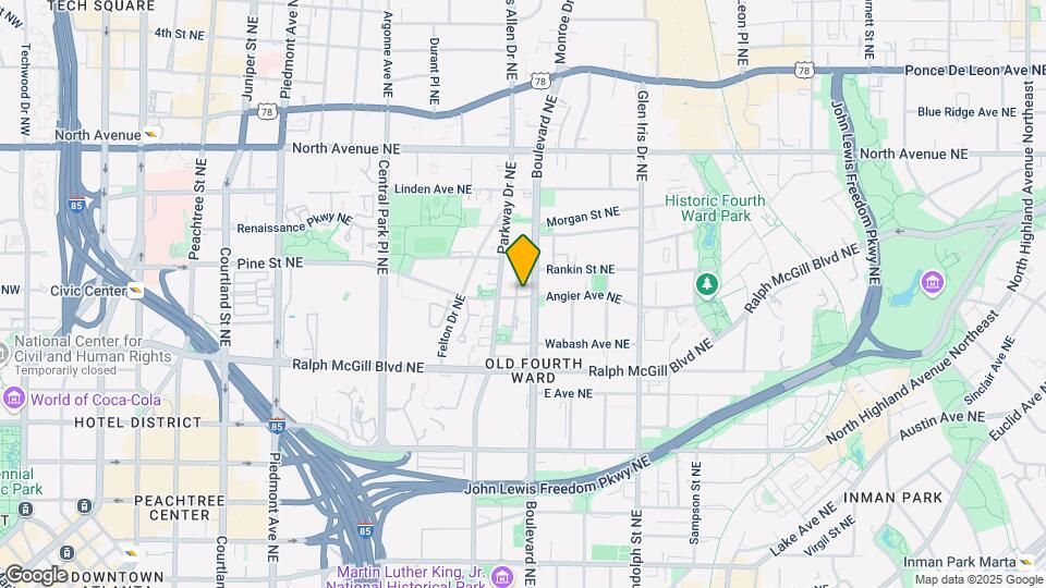 462 NE Angier Ave Map and Location Details