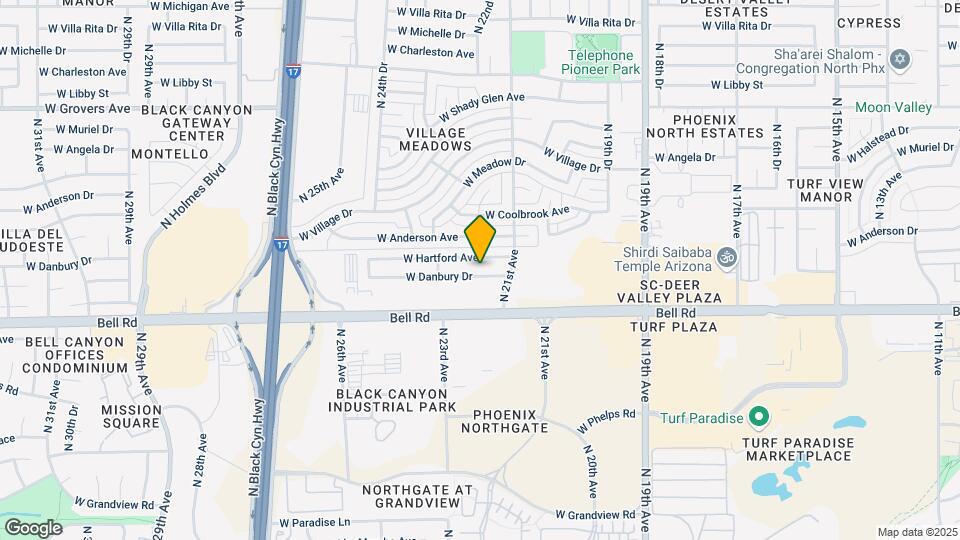 2130 W Danbury Dr Map and Location Details