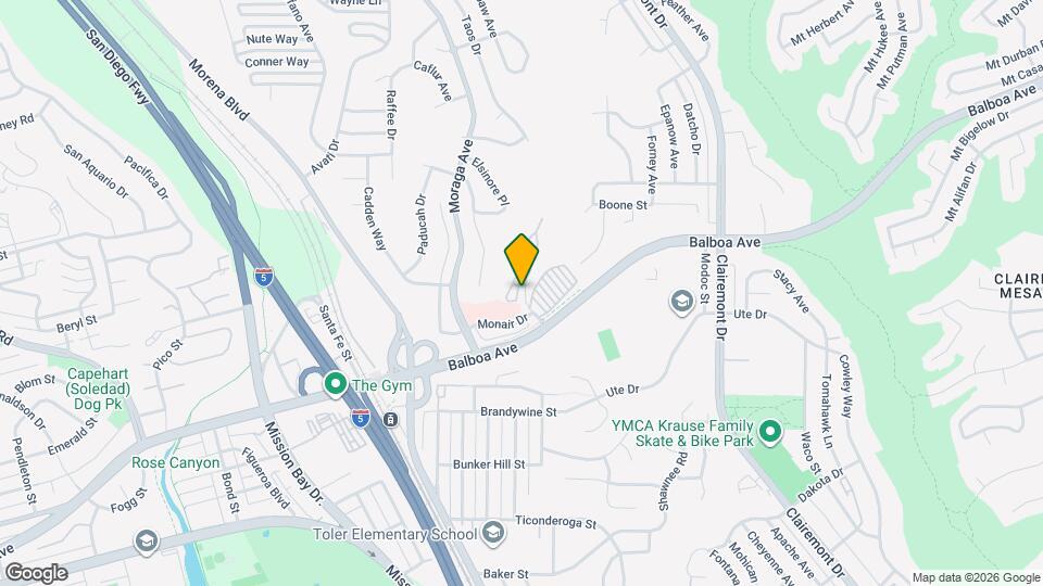 3778 Balboa Terrace Map and Location Details