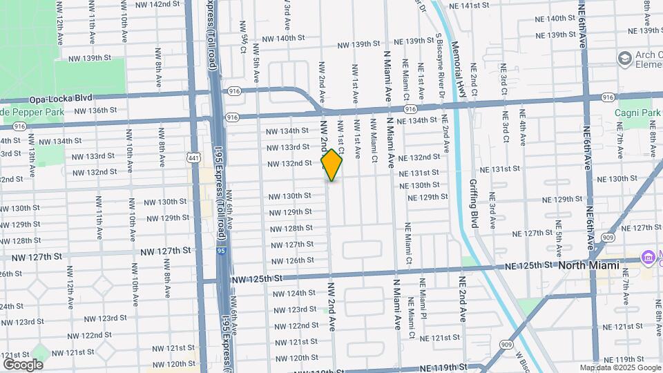 13025 NW 2nd Ave Map and Location Details