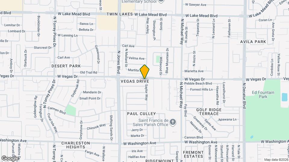 1529 Saylor Way Map and Location Details