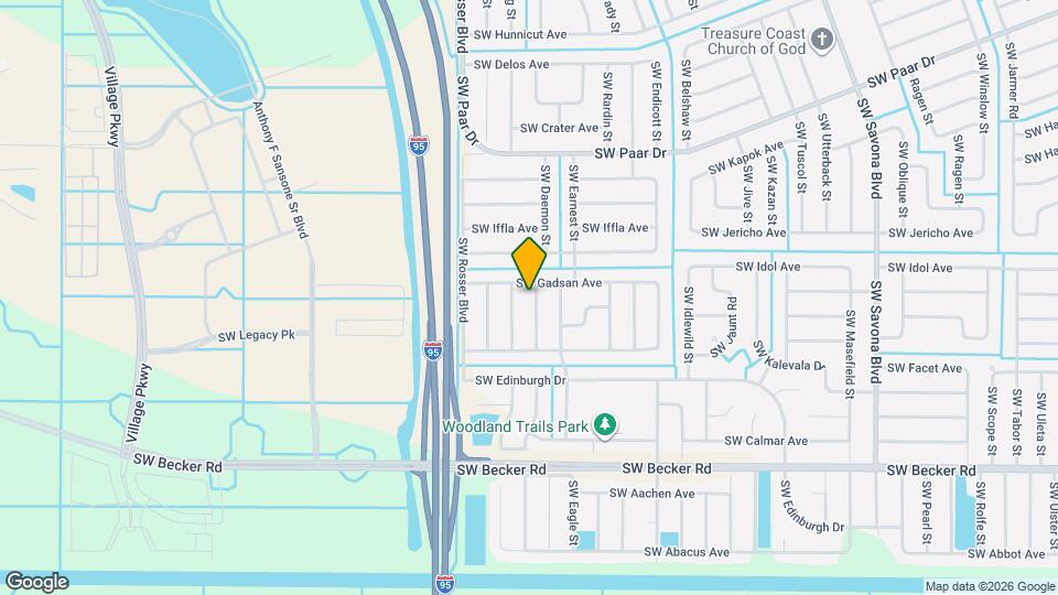 4414 SW Cacao St Mapa y Detalles de la Ubicación