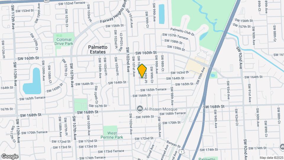 16401 SW 100th Ct Map and Location Details