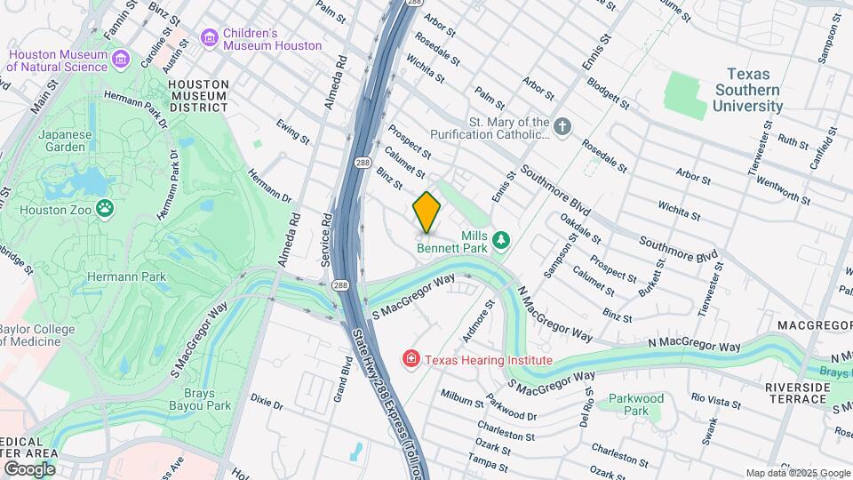 2616 Riverside Dr Map and Location Details